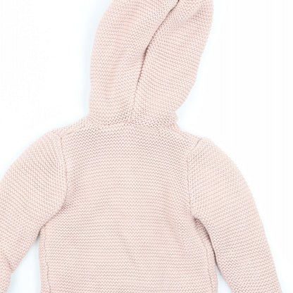 Asda George Girls Pink   Jacket  Size 6-9 Months