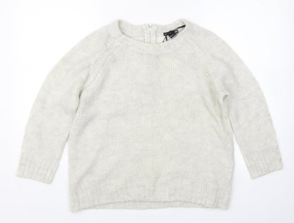Womens UK Size M H&M Beige Pullover Jumper