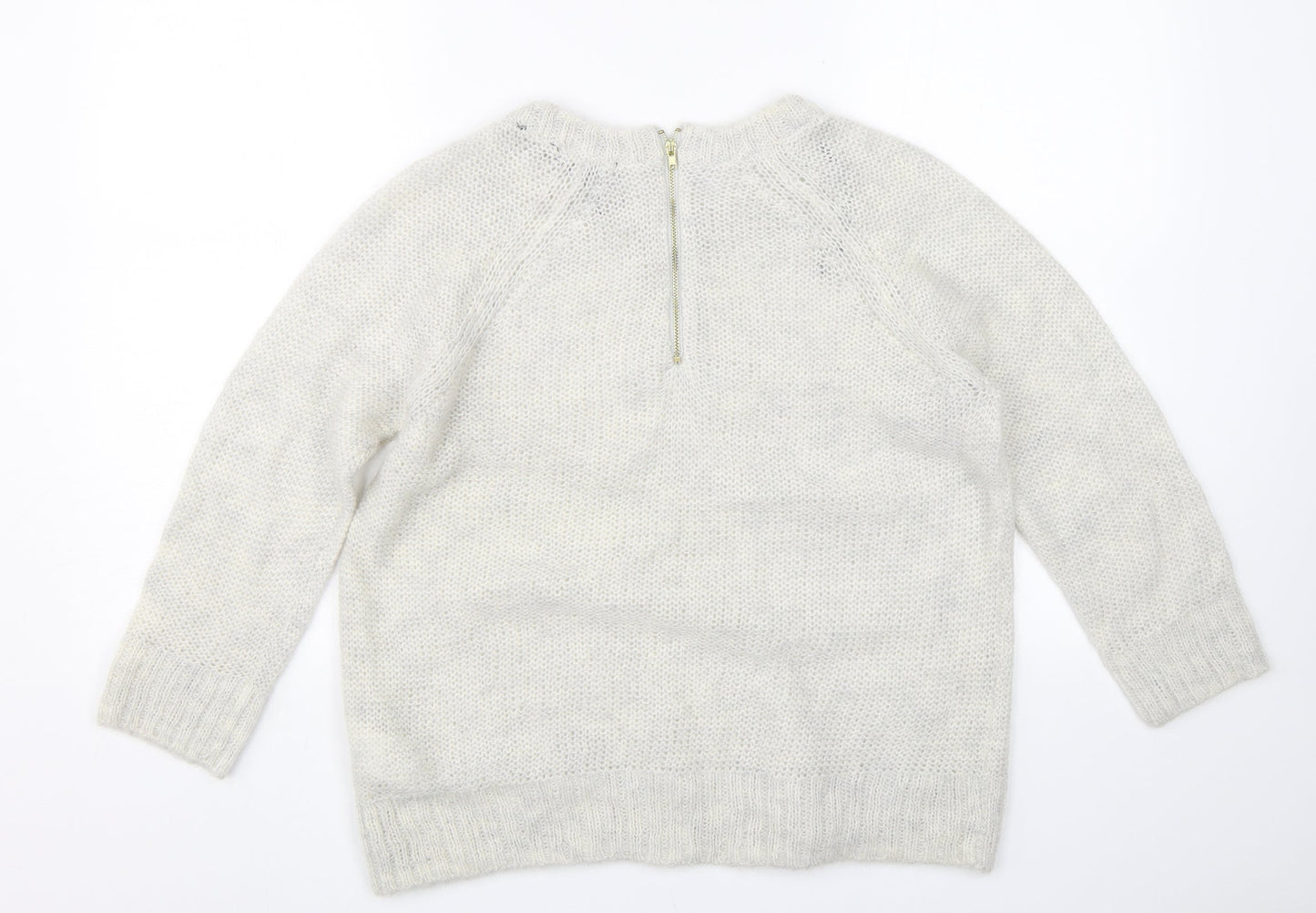Womens UK Size M H&M Beige Pullover Jumper