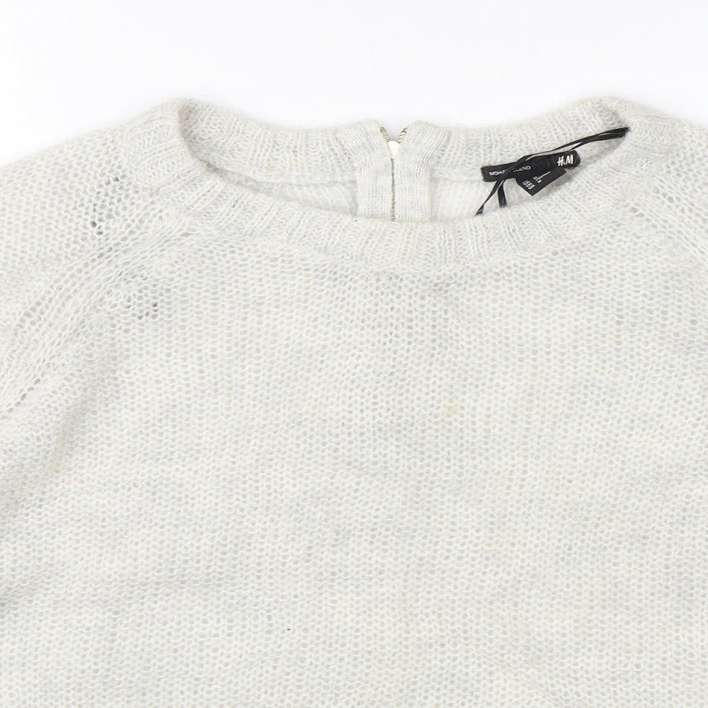 Womens UK Size M H&M Beige Pullover Jumper