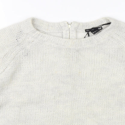 Womens UK Size M H&M Beige Pullover Jumper