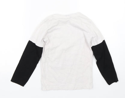 George Boys White   Basic T-Shirt Size 6-7 Years  - Gaming