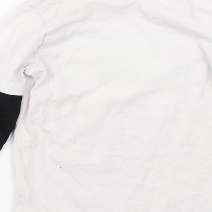 George Boys White   Basic T-Shirt Size 6-7 Years  - Gaming