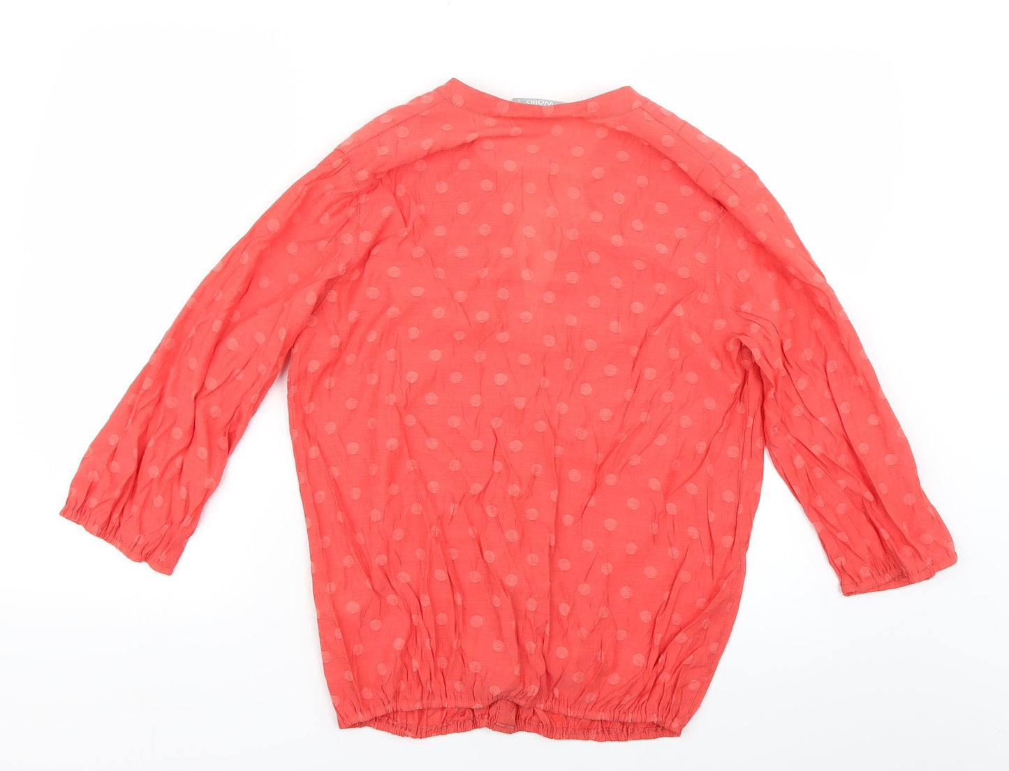 Womens UK Size S Wallis Red Basic Blouse