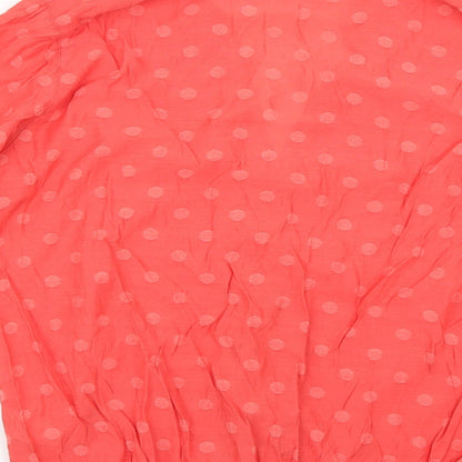 Womens UK Size S Wallis Red Basic Blouse