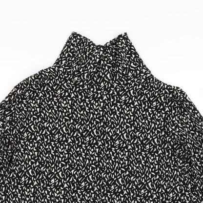 Womens UK Size 10 Topshop Black Basic T-Shirt