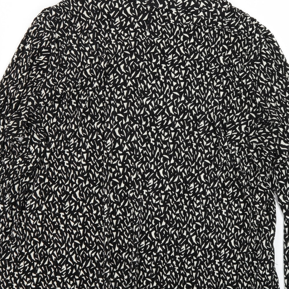 Womens UK Size 10 Topshop Black Basic T-Shirt