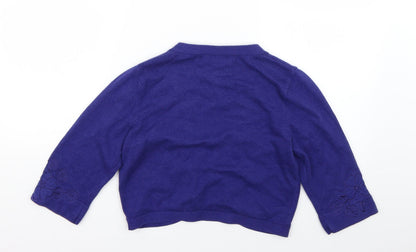 Womens UK Size 8 Together Purple Cape Jumper