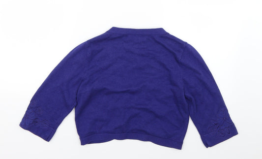 Womens UK Size 8 Together Purple Cape Jumper