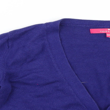 Womens UK Size 8 Together Purple Cape Jumper