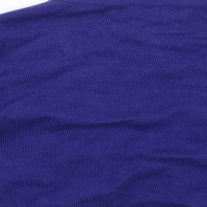 Womens UK Size 8 Together Purple Cape Jumper