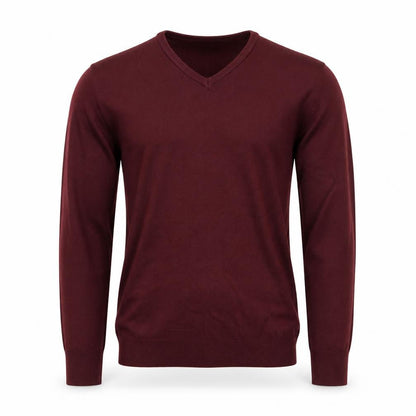 Mens UK Size M F&F Red Henley Jumper