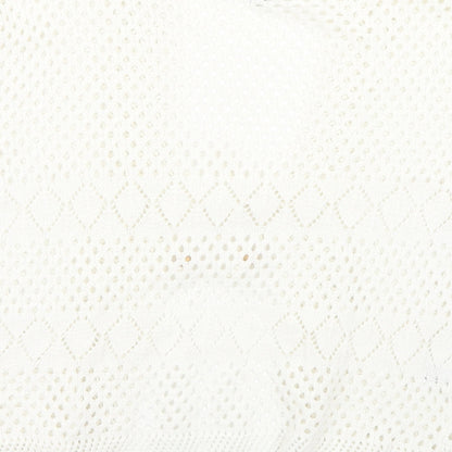 Empress Womens White   Cardigan Jumper Size M