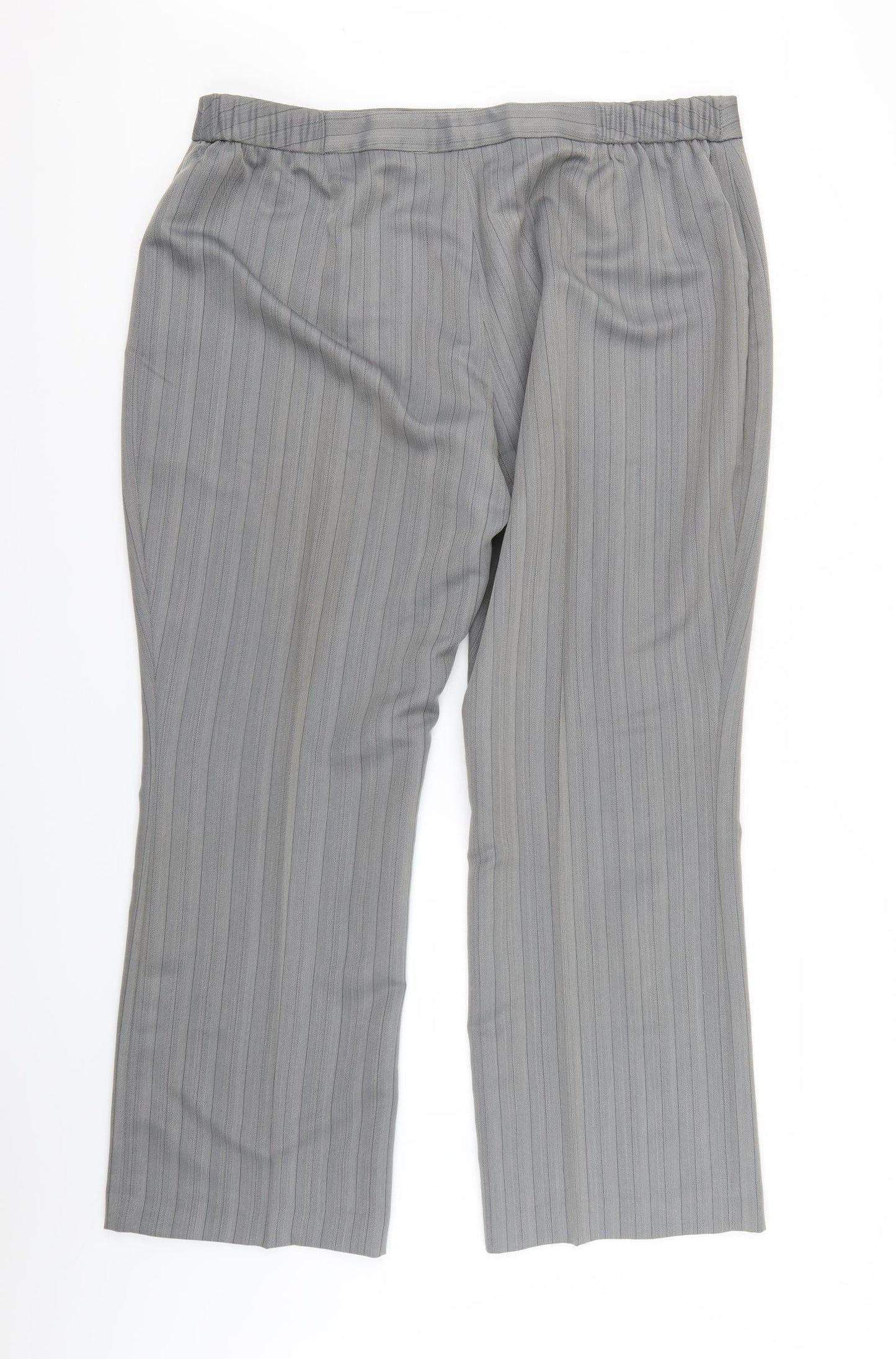 Womens UK Size 22 Agenda Regular Fit  Grey Trousers