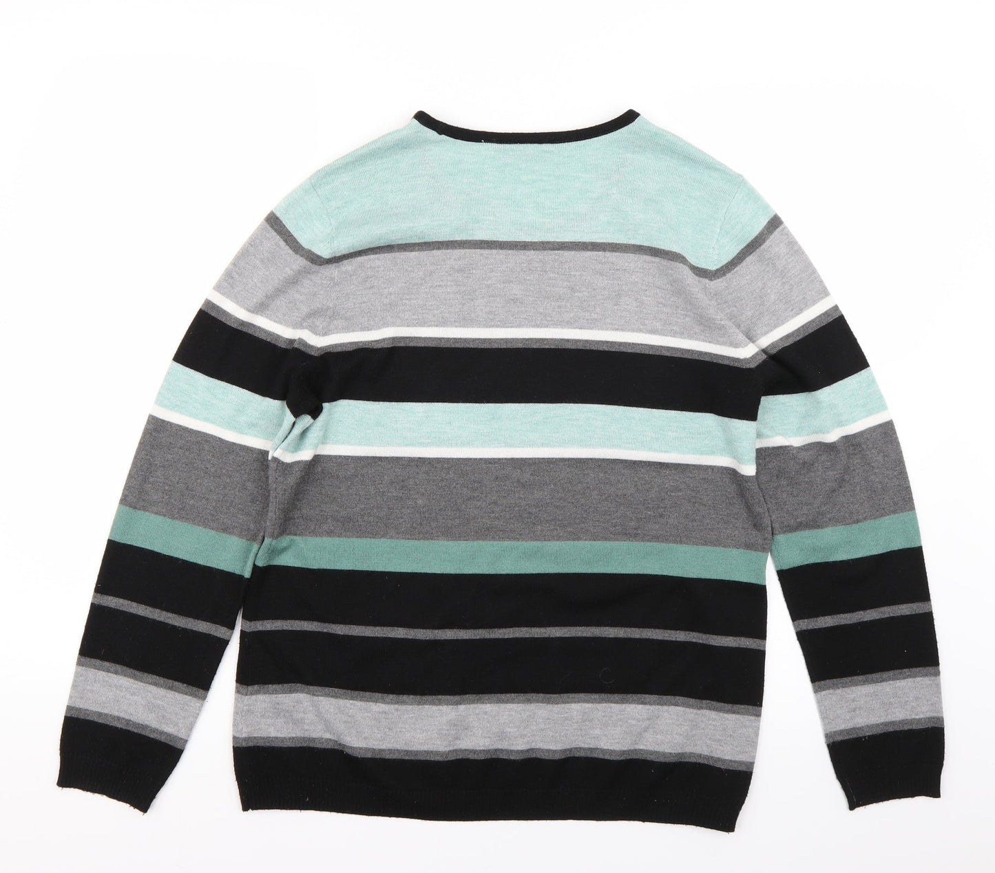 Canada Womens Blue Striped  Pullover Jumper Size M