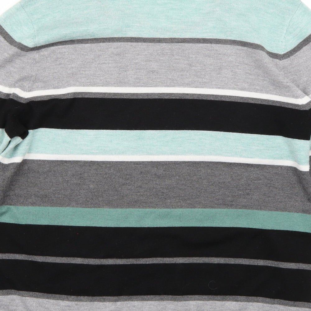 Canada Womens Blue Striped  Pullover Jumper Size M