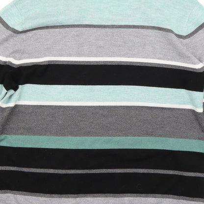 Canada Womens Blue Striped  Pullover Jumper Size M