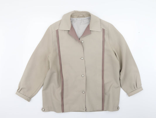 Womens UK Size L Preworn Beige Trench Coat