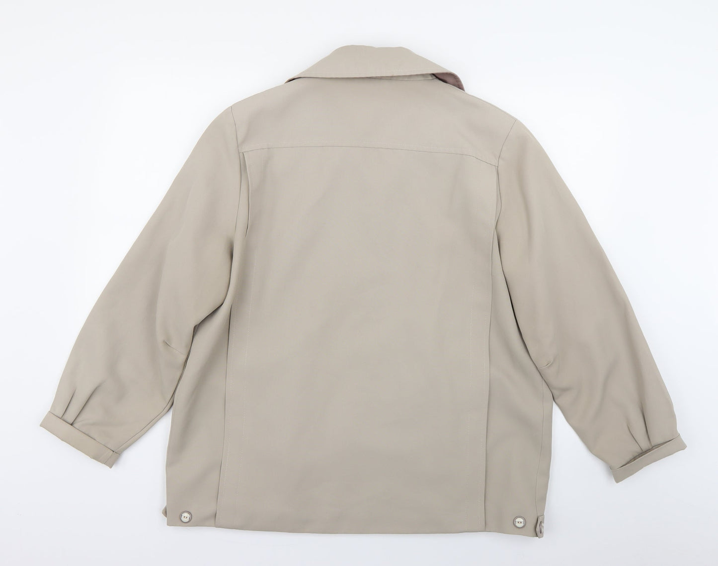 Womens UK Size L Preworn Beige Trench Coat