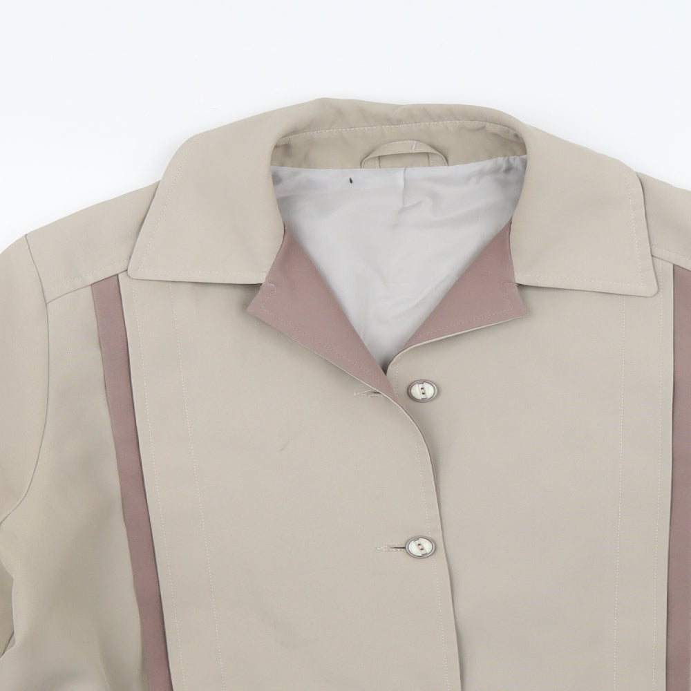 Womens UK Size L Preworn Beige Trench Coat