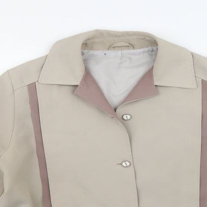Womens UK Size L Preworn Beige Trench Coat