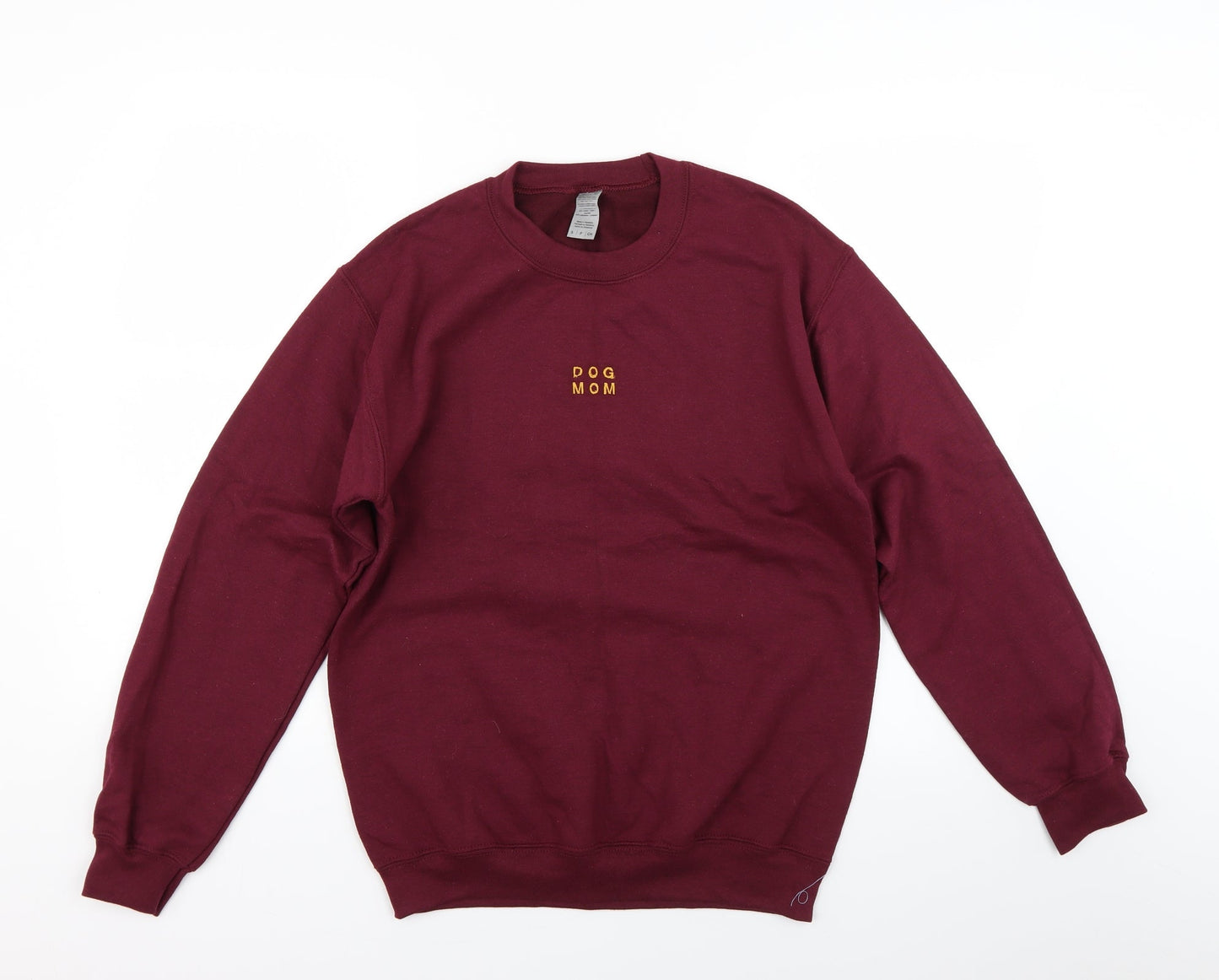 Gildan Womens Red   Pullover Sweatshirt Size S  - Dog Mom