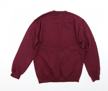 Gildan Womens Red   Pullover Sweatshirt Size S  - Dog Mom