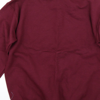 Gildan Womens Red   Pullover Sweatshirt Size S  - Dog Mom