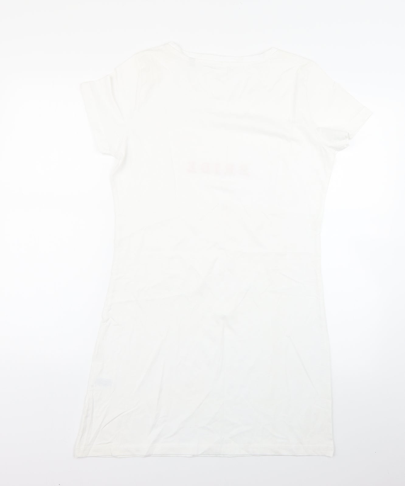 Womens UK Size M Preworn White Basic T-Shirt