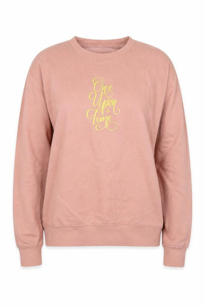 Womens Pink   Pullover Sweatshirt Size S  - Once upon a time