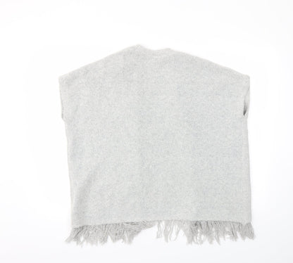 yd Girls Grey   Cardigan Jumper Size 9-10 Years