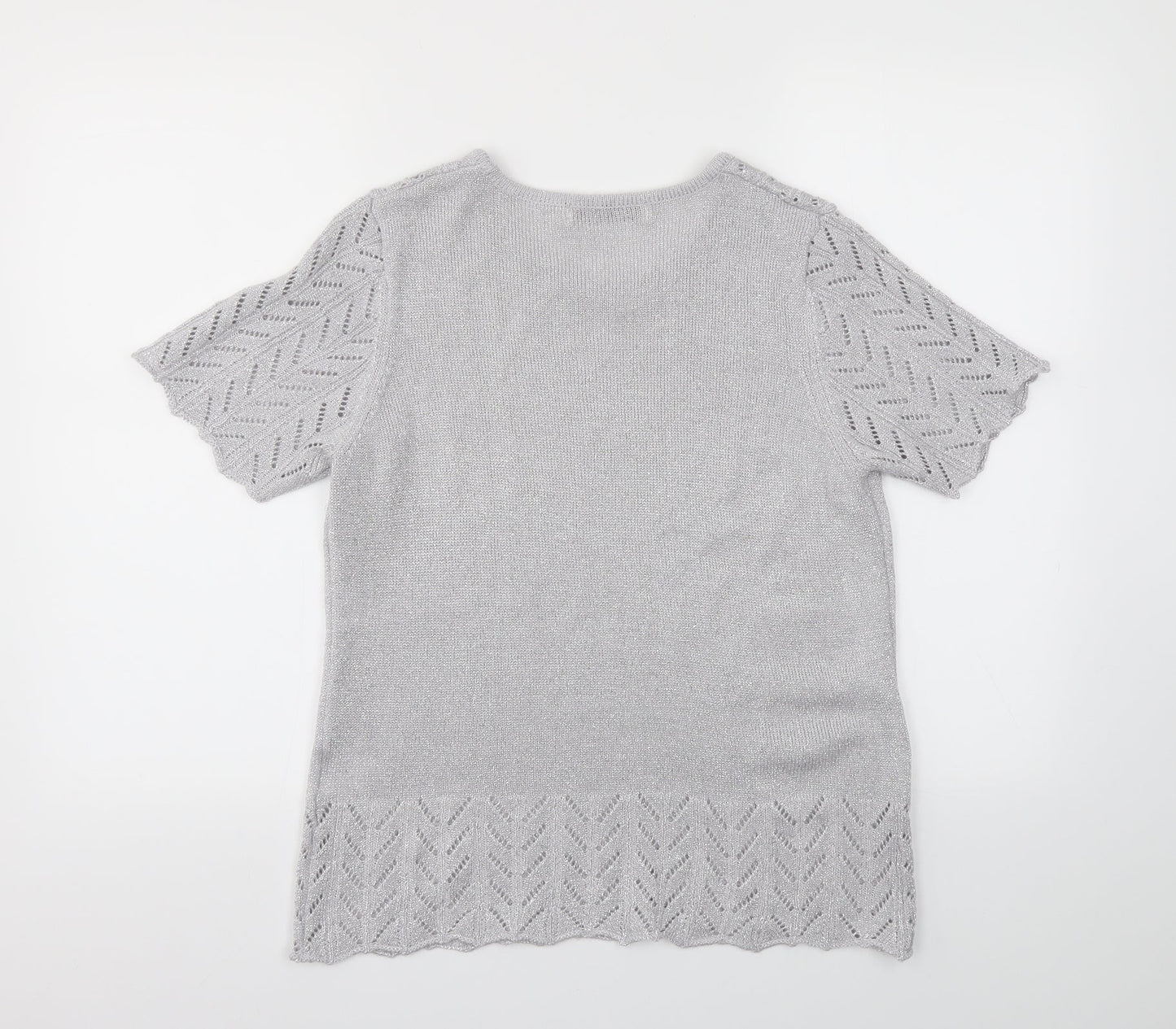 EWM Womens Silver   Basic T-Shirt Size M