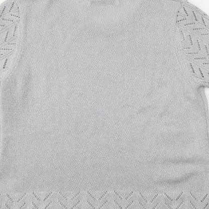 EWM Womens Silver   Basic T-Shirt Size M