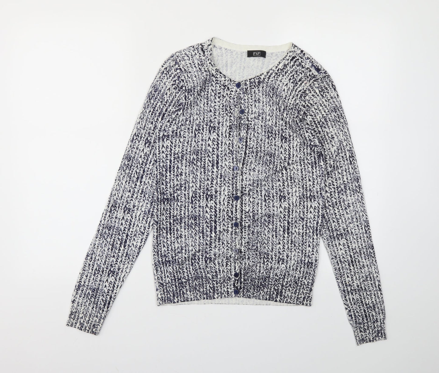 F&F Womens Blue   Cardigan Jumper Size 8