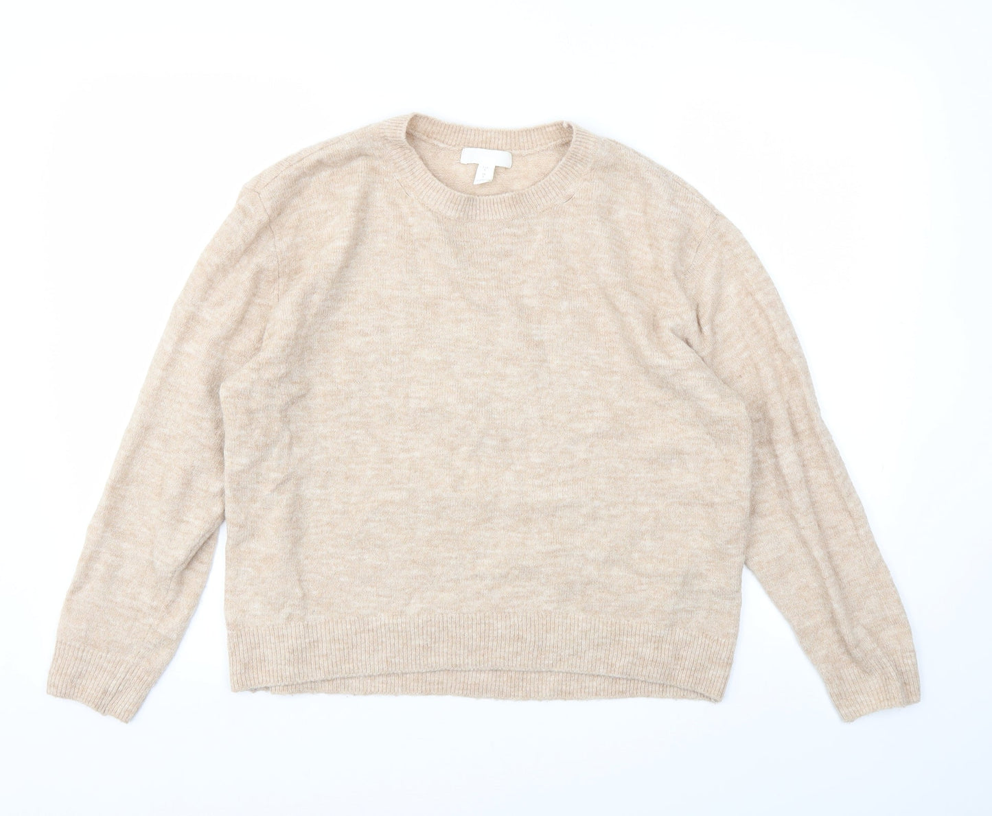 Womens UK Size S H&M Beige Pullover Jumper