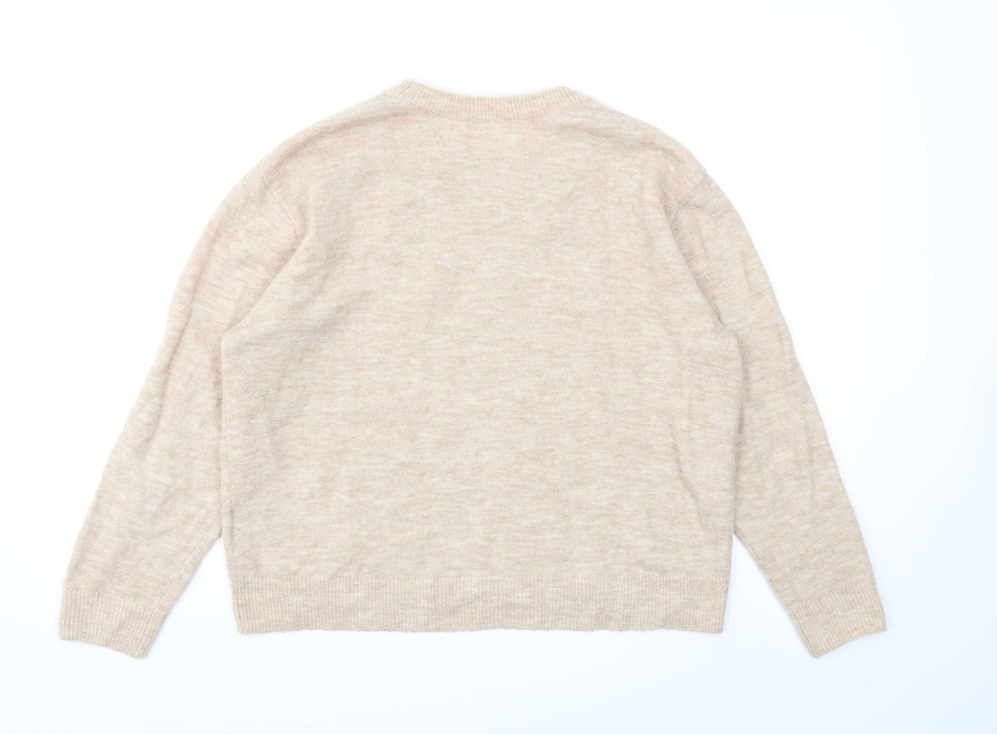 Womens UK Size S H&M Beige Pullover Jumper