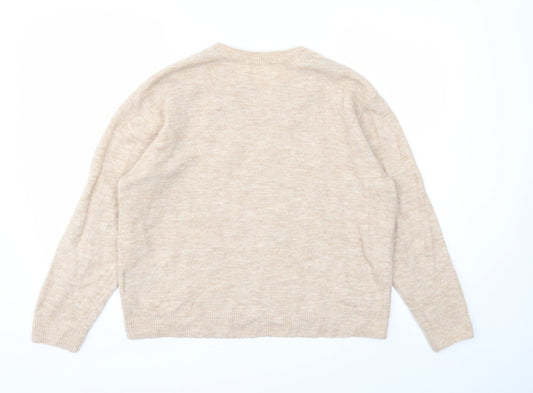 Womens UK Size S H&M Beige Pullover Jumper