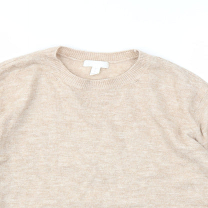 Womens UK Size S H&M Beige Pullover Jumper