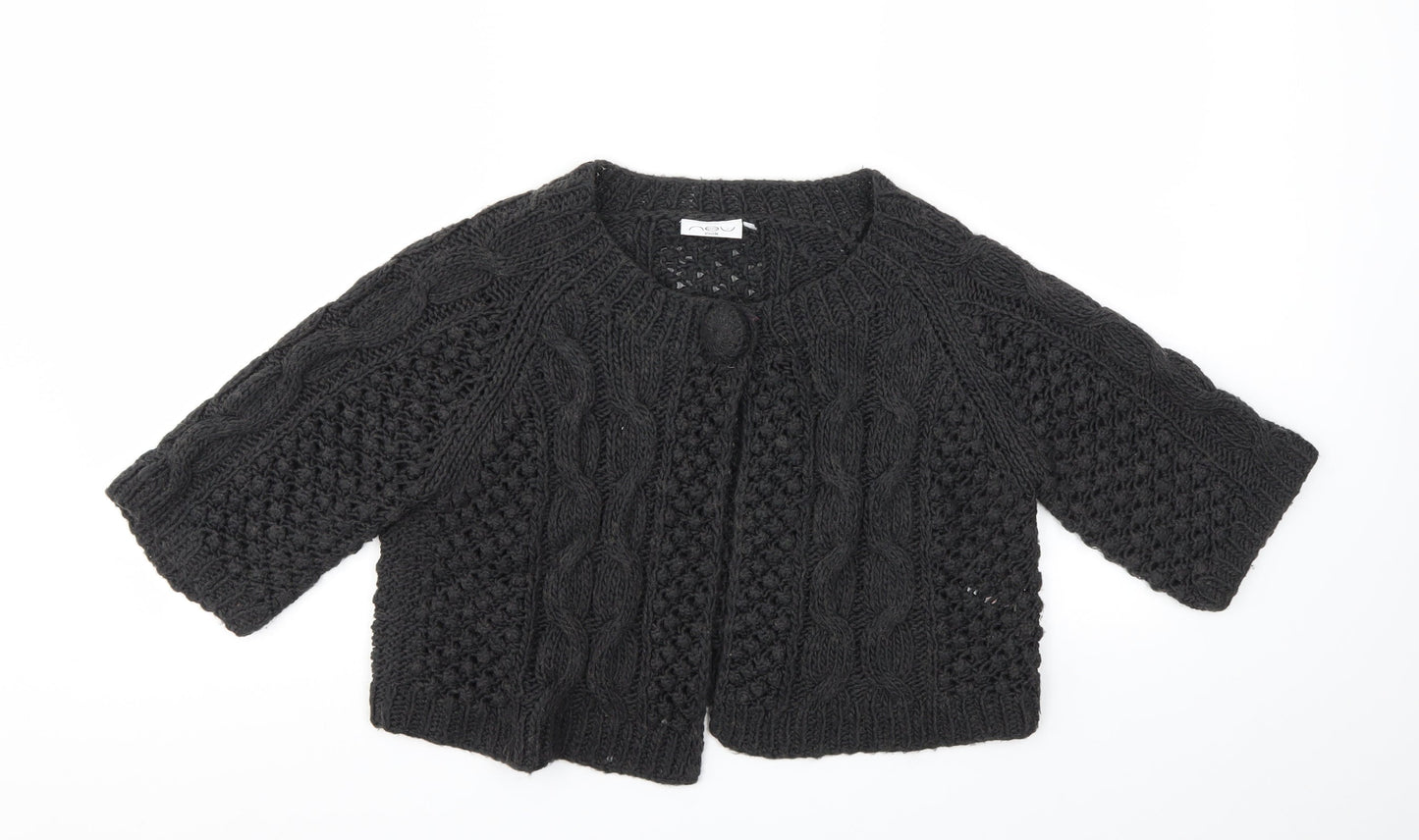 Womens UK Size 12 New Look Grey Cardigan Jumper