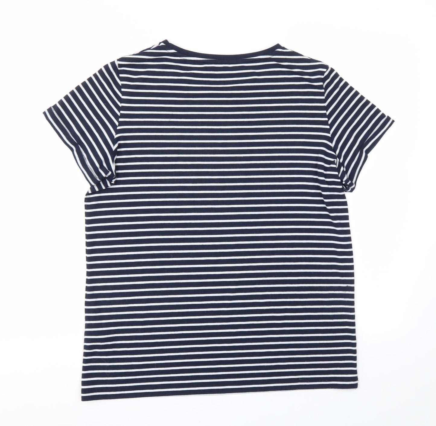Womens UK Size 12 Dorothy Perkins Blue Basic T-Shirt