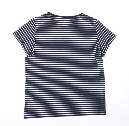 Womens UK Size 12 Dorothy Perkins Blue Basic T-Shirt