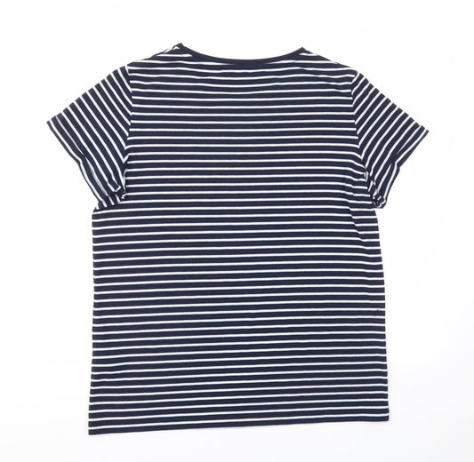 Womens UK Size 12 Dorothy Perkins Blue Basic T-Shirt