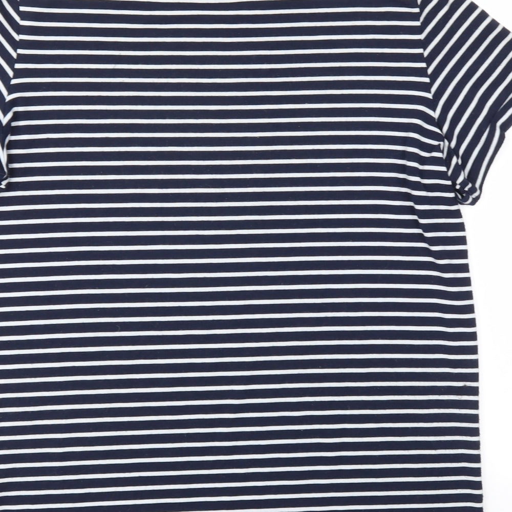 Womens UK Size 12 Dorothy Perkins Blue Basic T-Shirt