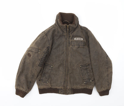 Debenhams Boys Brown   Basic Coat Coat Size 9-10 Years