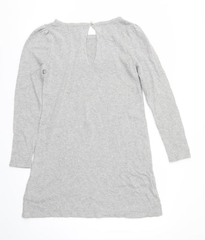 H&M Womens Grey Houndstooth  Jumper Dress  Size M
