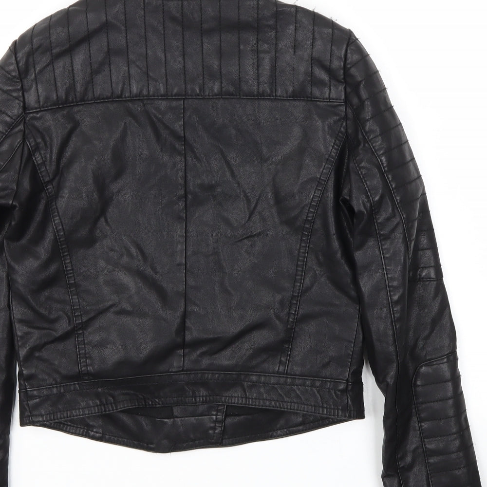 Womens UK Size 4 TOPSHOP Black Jacket