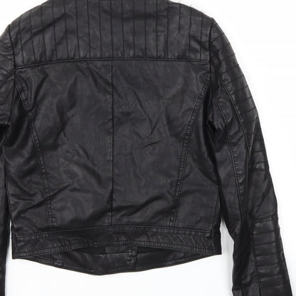 Womens UK Size 4 TOPSHOP Black Jacket