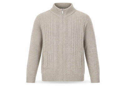 PREMIER MAN Mens Beige   Full Zip Sweatshirt Size M