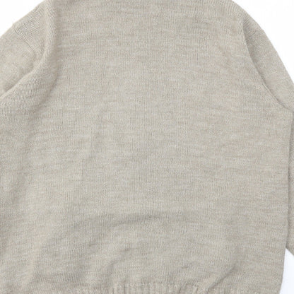 PREMIER MAN Mens Beige   Full Zip Sweatshirt Size M