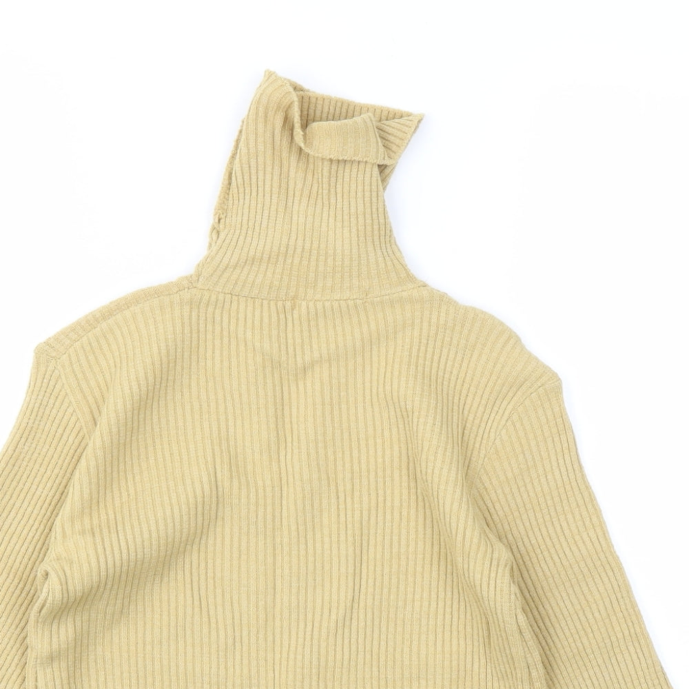 Womens UK Size M Select Beige Basic T-Shirt